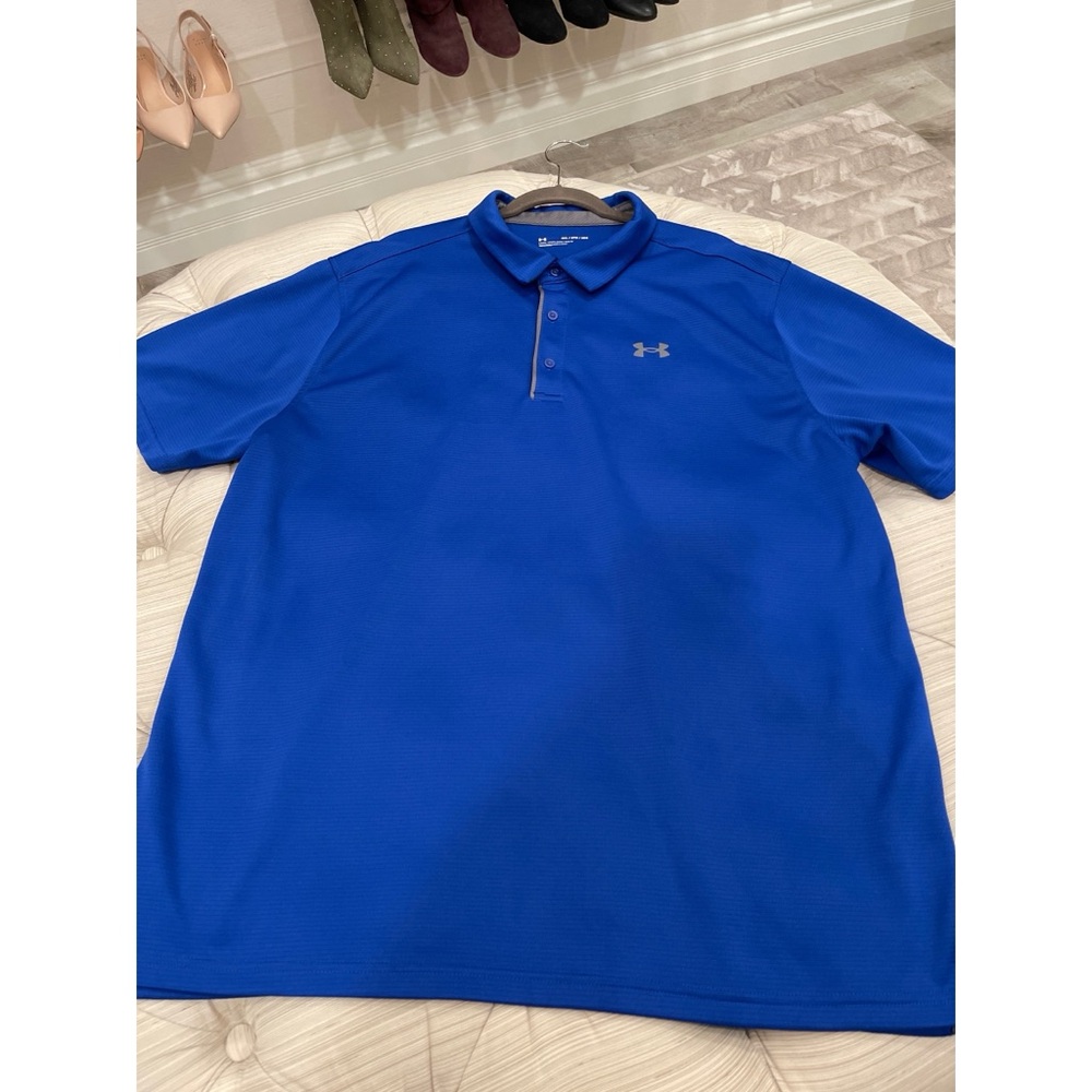 Under Armour Men's Vibrant Blue Tech Golf Polo